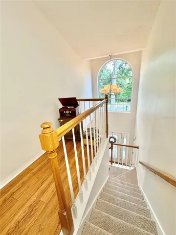 Stairway and balcony
