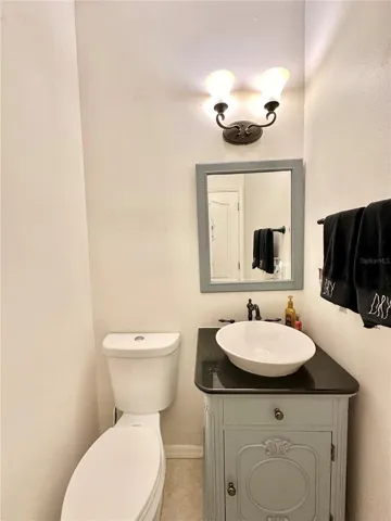 Half bathroom located on the main level