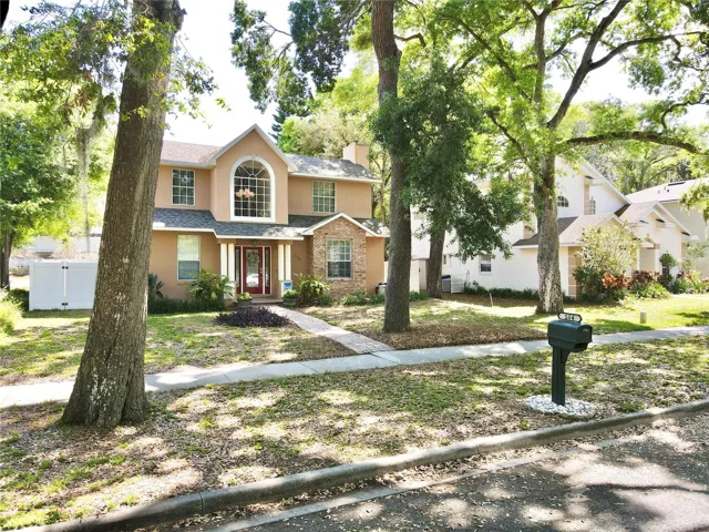 Front of the house from Hideaway Court