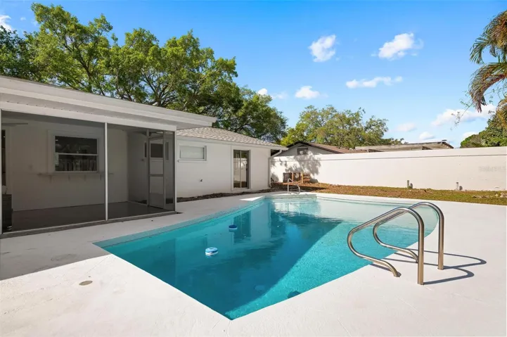 Huge pool deck and yard!