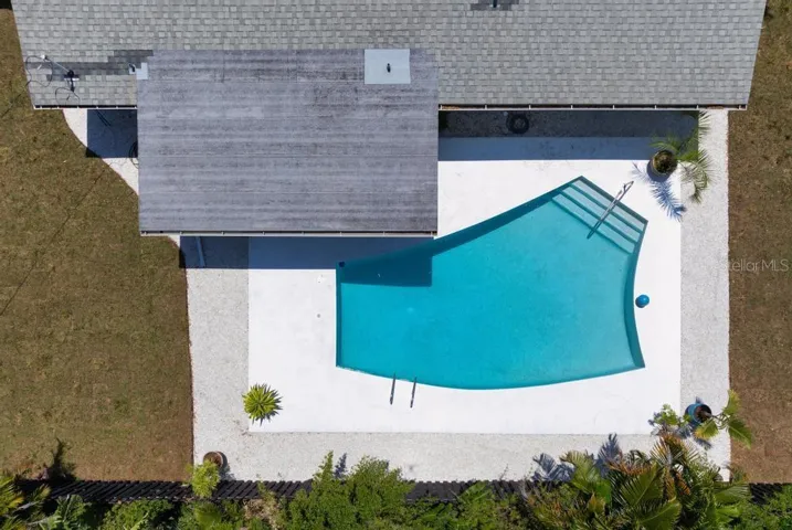 Large yard is fully fenced.