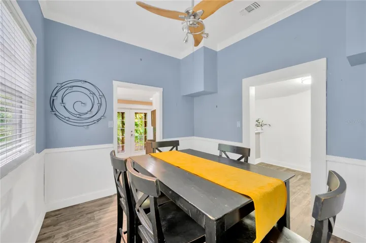 Second bathroom off the office and laundry room access as well.