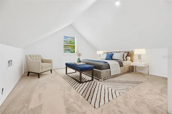 Loft, virtually staged