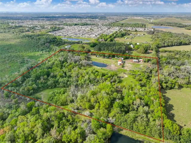 Aerial Outline of Property