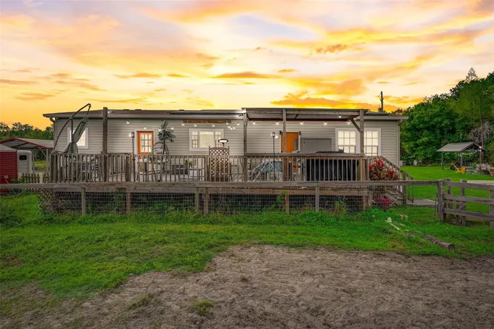 Sunset - Rear View of Home