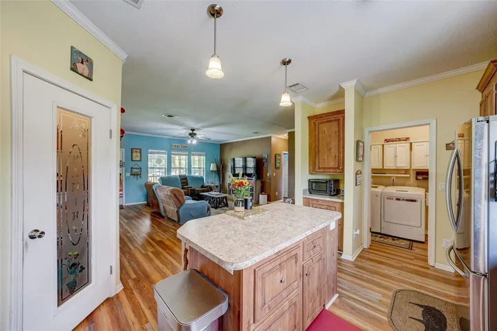 View from Kitchen, nice Walk-In Pantry