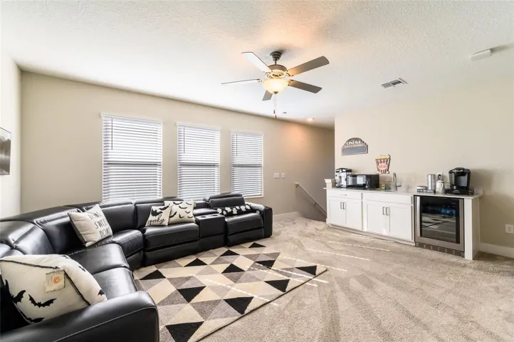 Wet Bar, microwave and mini fridge