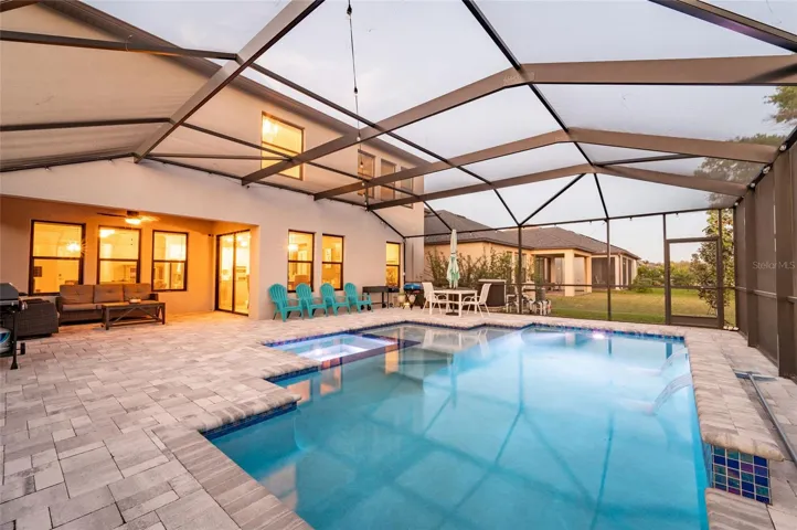 large screened area