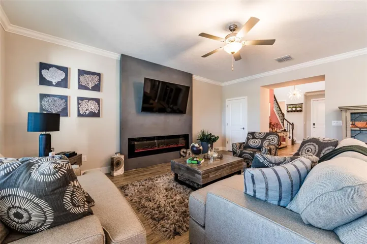 Great room opens to the kitchen