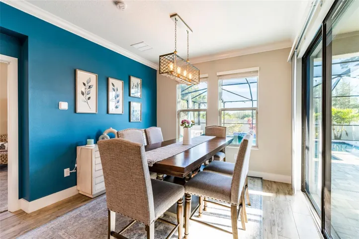 gorgeous casual dining with pool views