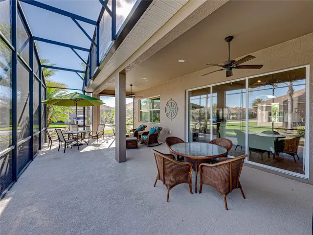 Expanded, screened veranda