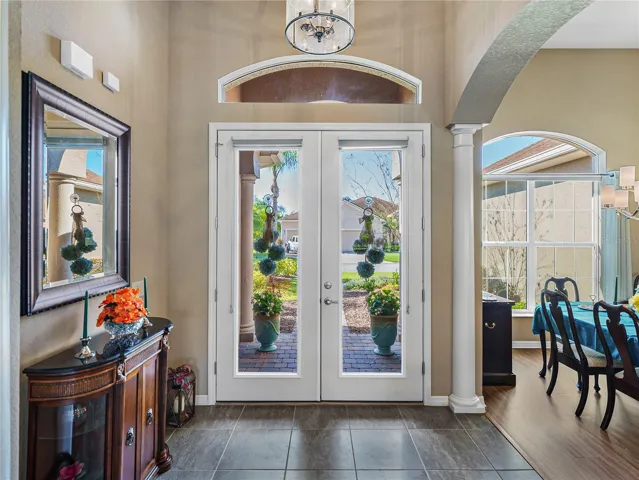 Inside front entry