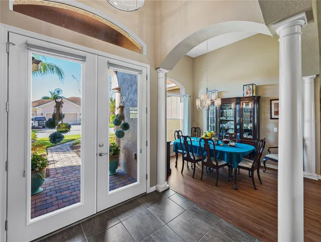 Front entry & dining room