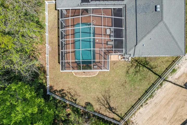 Aerial View...Lot has an Irregular Shape w/ Greenbelt Behind Home