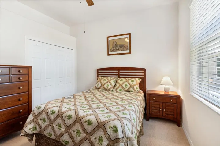 Bedroom 4 is Separated from the Other Bedrooms, in a Separate Wing Off the Family Room, with Bathroom #3, which is Accessible from the Lanai