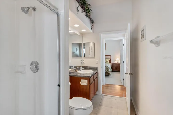 View from Door that leads to Pool...Bedroom 4 is directly across from Bathroom 3