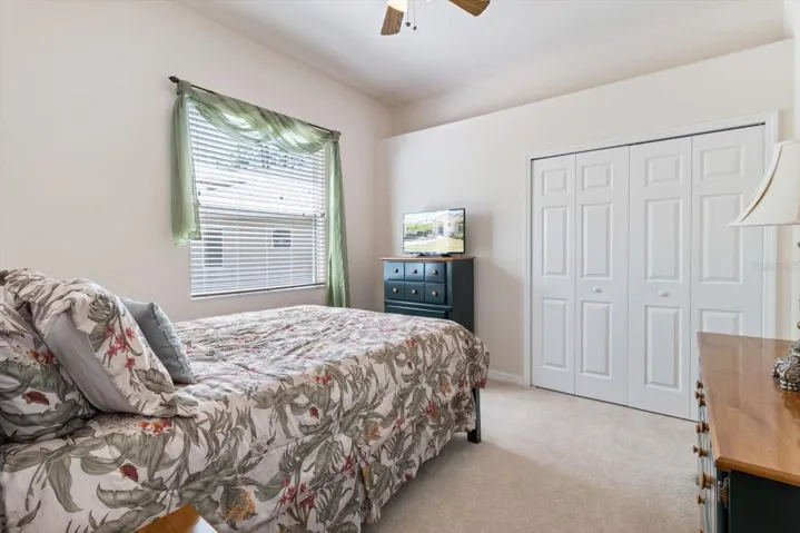 Bedroom 3 w/ Double Bifold Closet & Plant Shelf Above