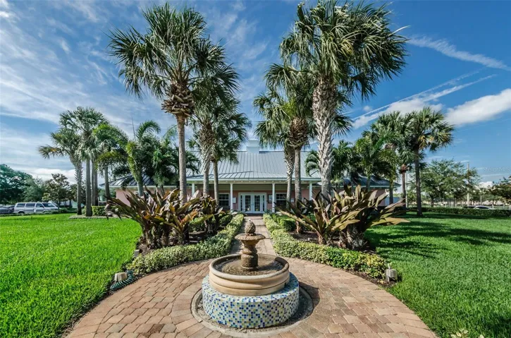 Front of the second clubhouse which also has a laundry area
