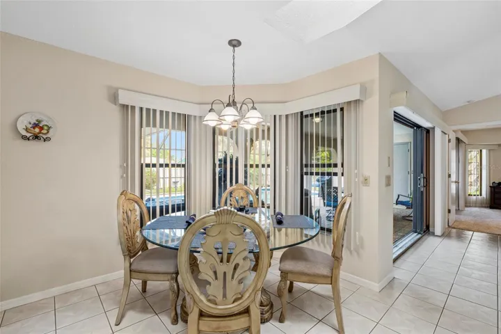 Dining nook off kitchen