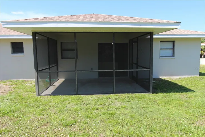 Covered and Screened-In Back Porch