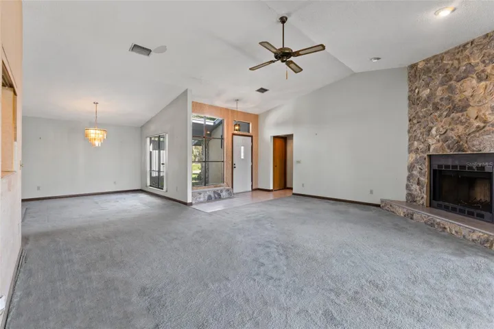 view towards dining room and front door