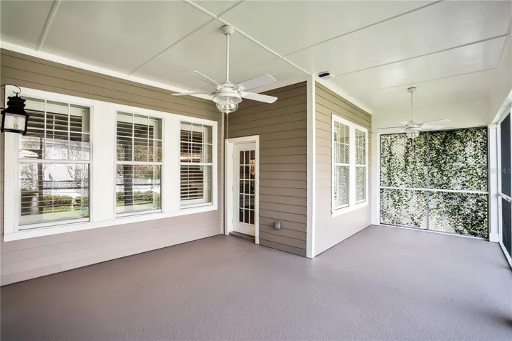 COVERED BACK PORCH
