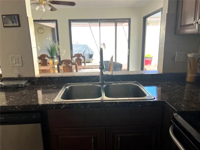 Kitchen Open to Dining Room