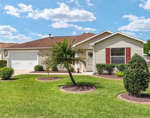 FRONT EXTERIOR - Expanded AUSTIN Ranch home w/ 2 BR/ 2 BA/ 1.5 Car Garage w/ FLORIDA ROOM. Home has 1382 sf LA.