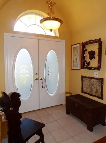 Large double door entry.