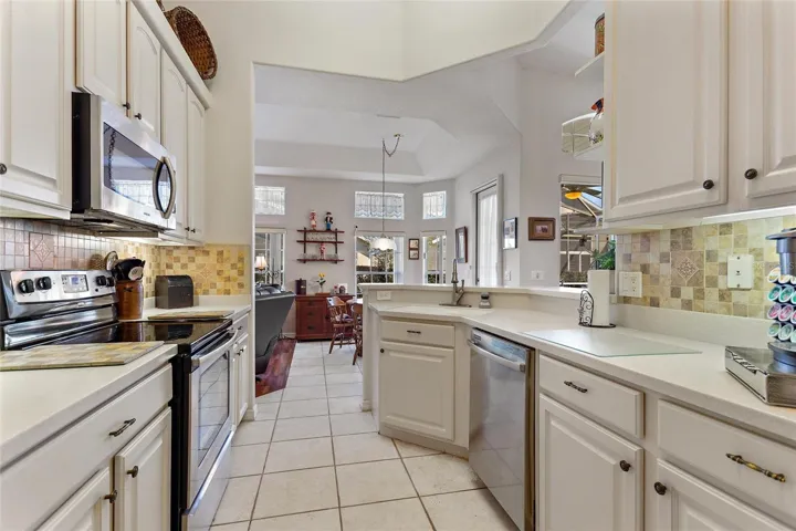 Stainless-steel kitchen appliances