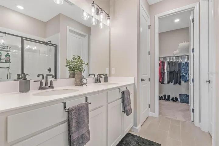 Master Bath features a Water Closet