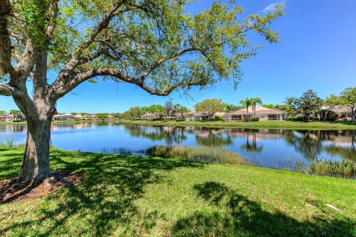 Tranquil lake views from you new backyard.
