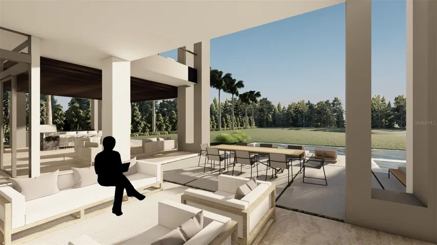 Outdoor Terrace Rendering