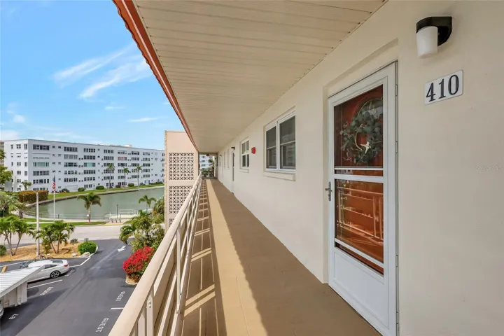 You can see the water from your unit entry