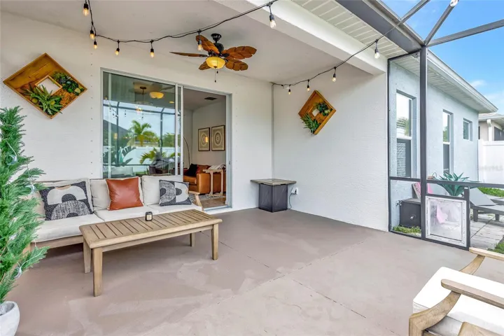 Screened patio