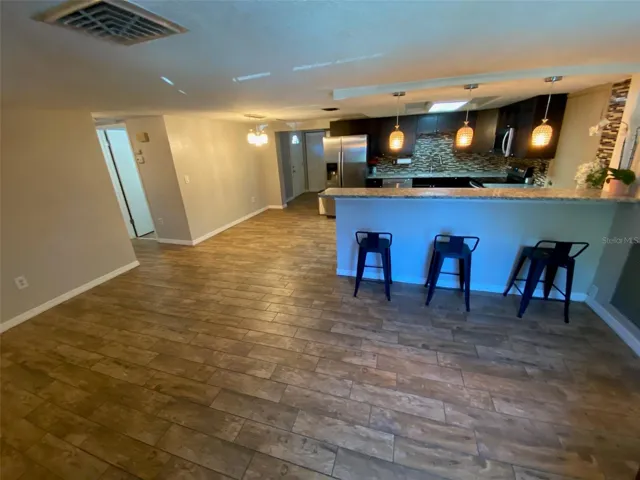 Living Room open to kitchen.