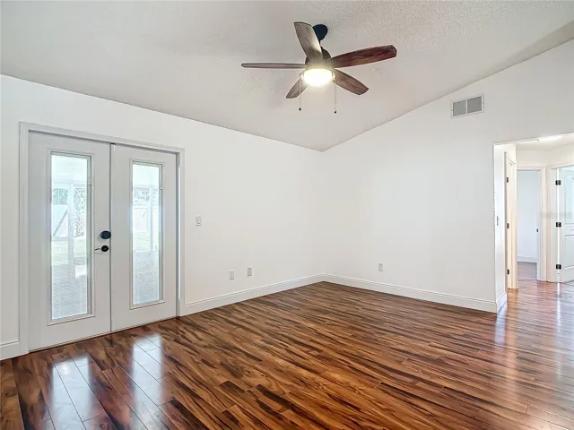 Family Room - French Doors to outdoor living space