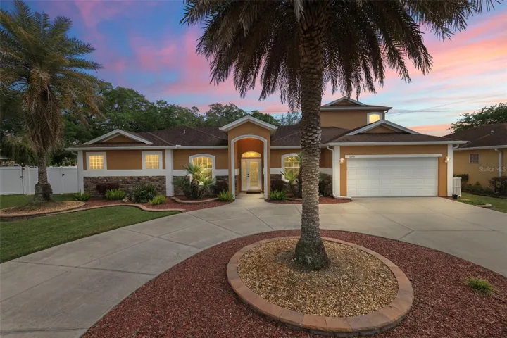 Twilight Front Elevation