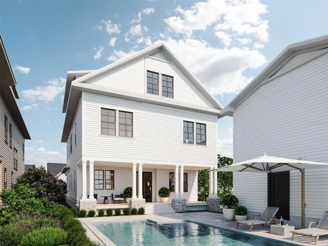 Rear of Home and Pool Area