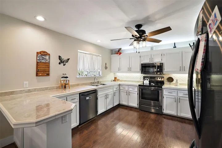 Kitchen - 13X12 - with Tiled Granite Counters.