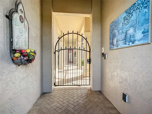 Entry thru courtyard