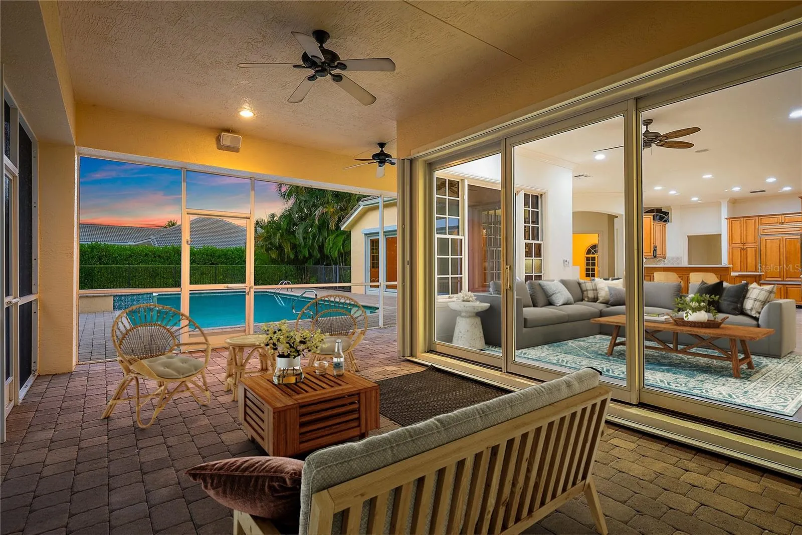 Pool Lanai Staged