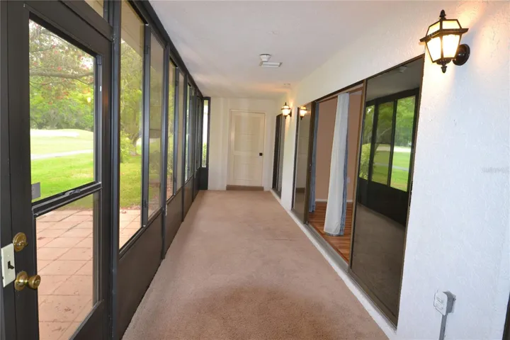 Large Lanai with windows and screens