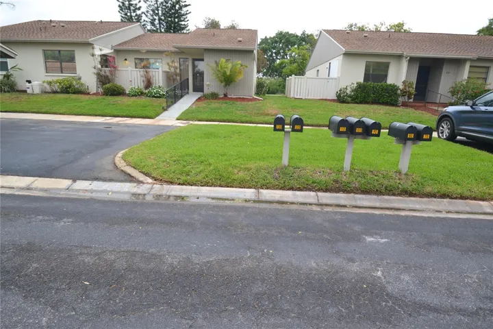 Private Mailbox and 130 is on the left of mailboxes