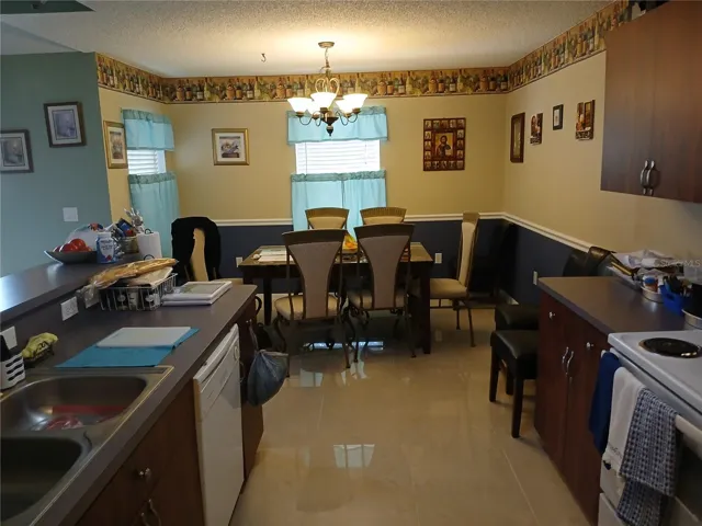 Kitchen and dining area