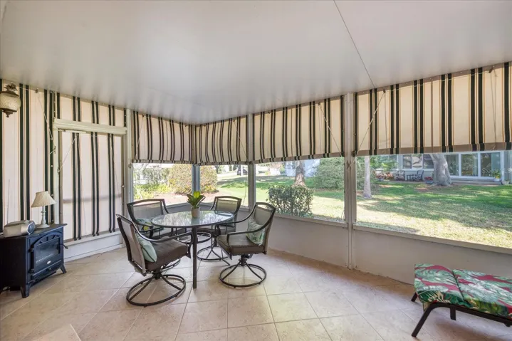 Exterior door hidden by shade~
