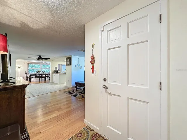 Beautiful six panel front door.