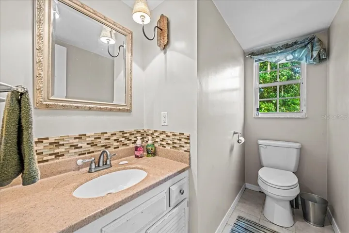 Downstairs hall half bath