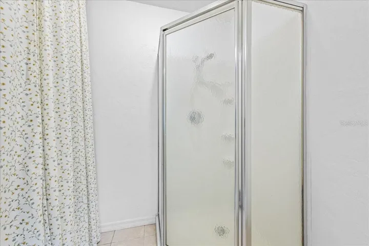 Downstairs half bath shower