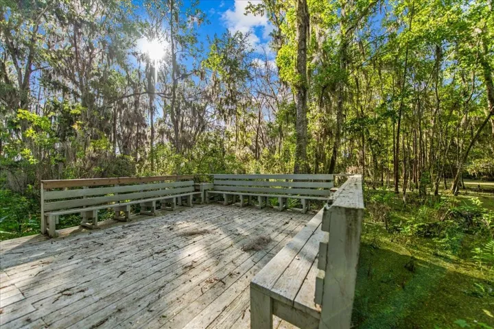 beginning of dock to lake